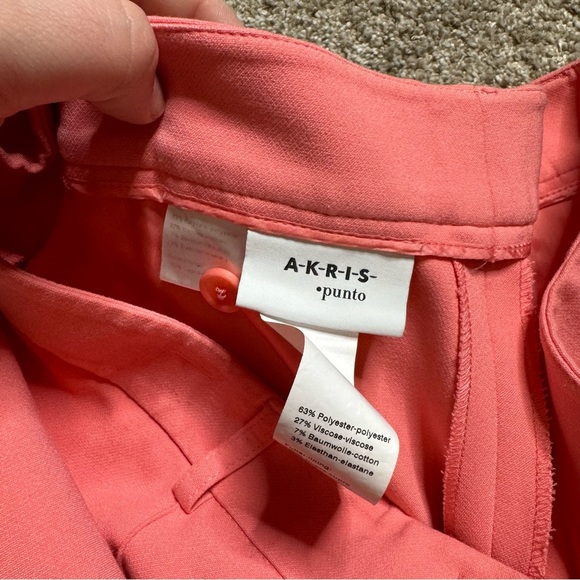 Akris Punto Peach Viscose Blend Trousers - Picture 3 of 5